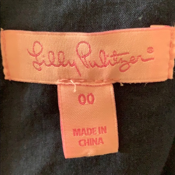 Lilly Pulitzer navy blue & gold dress - Picture 3 of 3